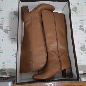 Tan Knee-High Women's Boots